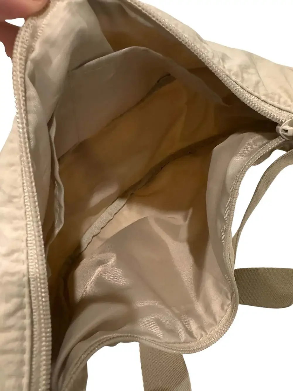 Uniqlo Round Mini Shoulder Bag in Beige
